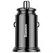 Автомобільний зарядний пристрій Baseus Circular Plastic 30W (1USB-A/1C) Чорний (Black) 184844 фото 1