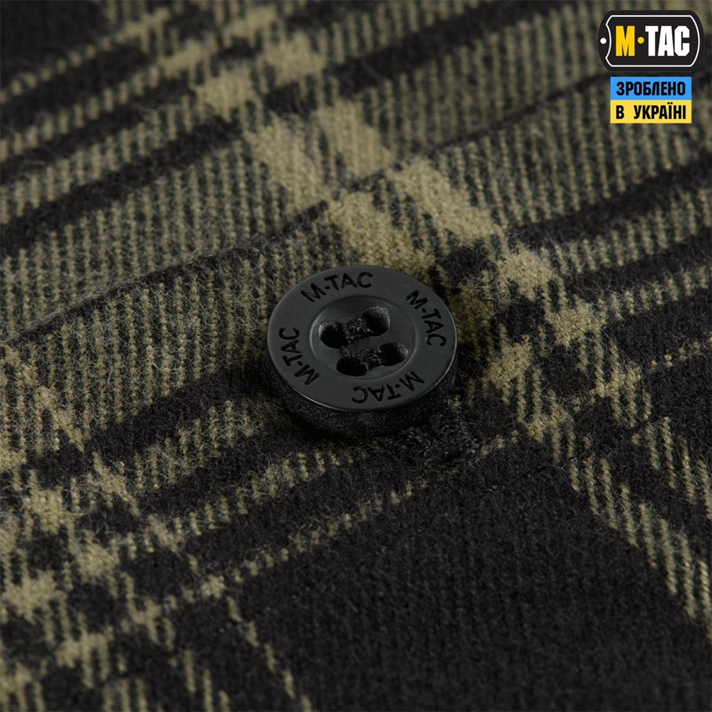 Сорочка M-Tac Redneck Shirt Чорна Зелена (Black Tan) (L/L) 233326 фото