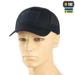 Бейсболка M-Tac тактична з сіткою Elite Flex Синя (Dark Navy Blue) (XS) 227389 фото