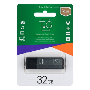 USB Флеш T&G Vega 121 (USB 3.0) 32Gb Сіра (Grey) 133811 фото