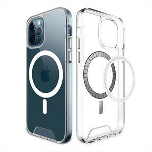 Чохол накладка для iPhone 11 Pro Max TPU Space Case MagSafe Прозора (Transparent) 159024 фото