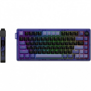 Клавіатура бездротова Proove Gaming T-Racer Фіолетова Чорна (Purple Black) 269144 фото