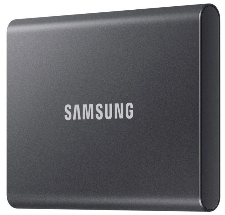 Накопичувач зовнішній SSD 2.5" USB 2TB Samsung T7 (MU-PC2T0T/WW) Сірий (Grey) 209631 фото