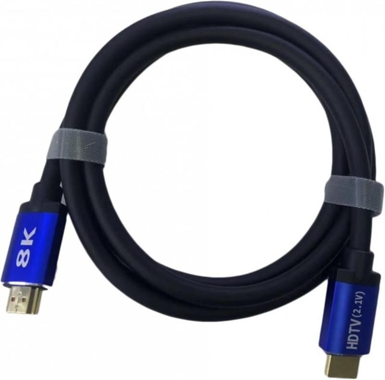 Кабель HDMI ATcom HDMI - HDMI V 2.1 (M/M), Real 8K (88855) 5м Чорний Синій (Black Blue) 188949 фото
