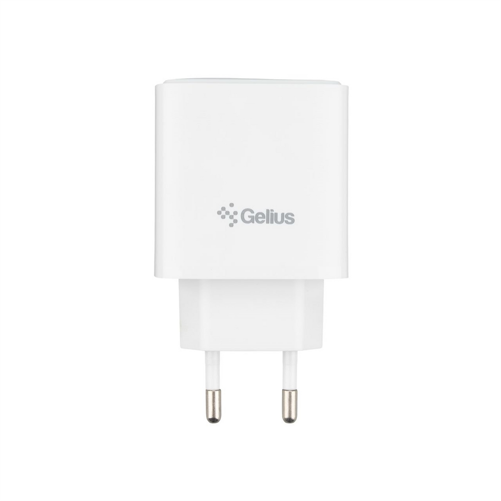 Зарядний пристрій Gelius Radiance GP-HC058 (1 USB-C + 1 USB) 25W+ кабель Type-C to Type-C Білий (White) 136080 фото