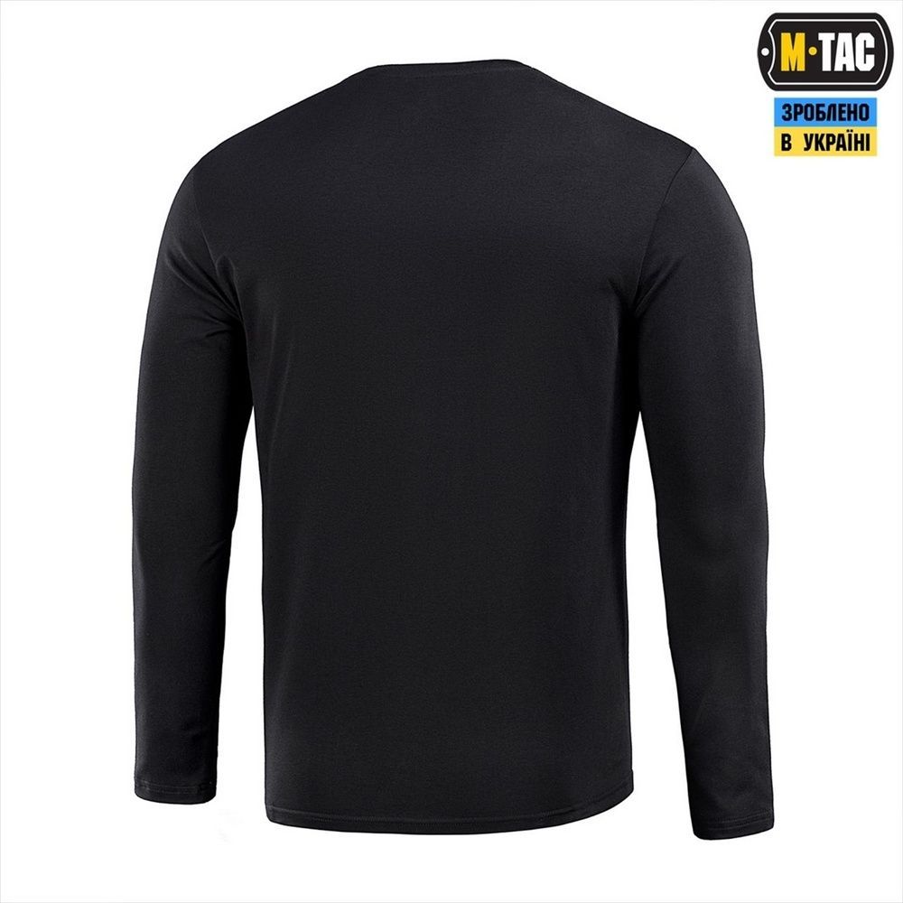 Футболка із довгим рукавом M-Tac 93/7 Чорна (Black) (M) 235298 фото