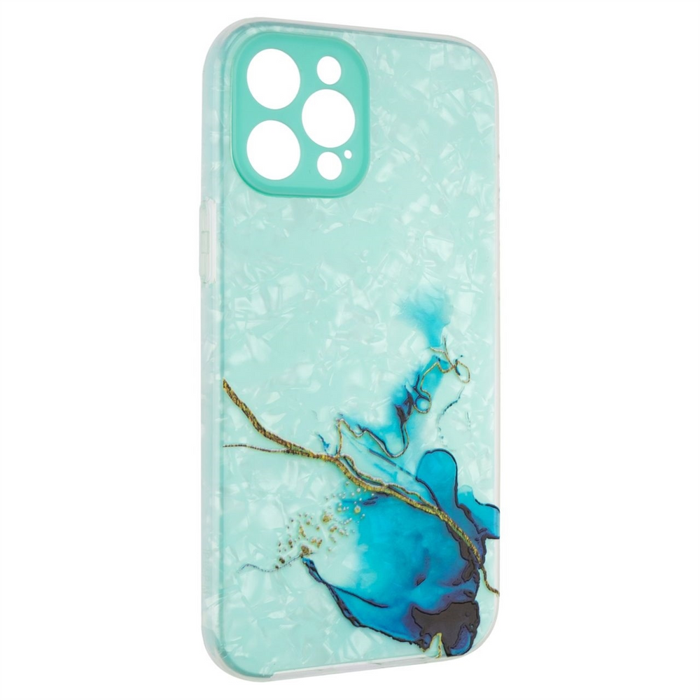 Чохол накладка для iPhone 12 Pro Max Mramor Case Зелена (Green) 96285 фото