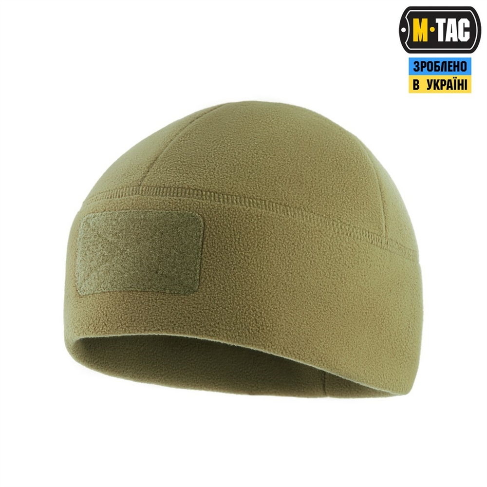 Шапка M-Tac Watch Cap Elite фліс (320г/м2) з липучкою M Зелена (Tan) 221360 фото