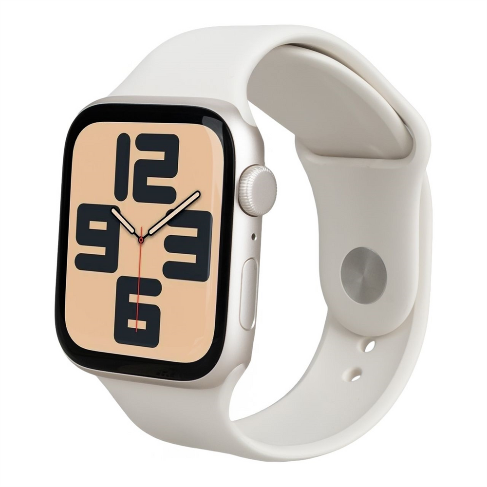 Смарт-годинник Apple Watch SE GPS 44мм Starlight Aluminium Case with Starlight Sport Band - M/L (MXEV3QH/A) 149827 фото