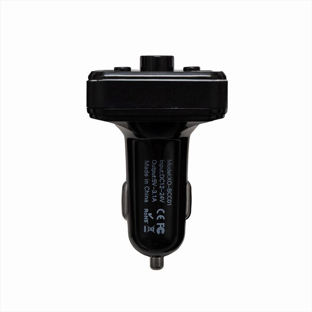 Fm-Модулятор XO BCC-01 3.1A/2 USB BluetoothЧорний (Black) 99256 фото