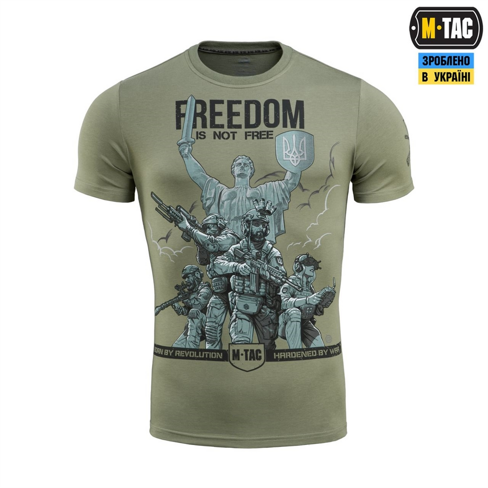 Футболка M-Tac Freedom Зелена (Light Olive) (M) 234728 фото