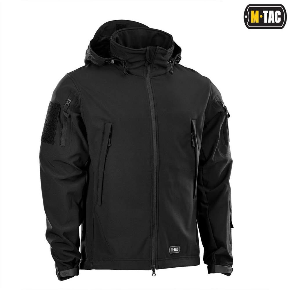 Куртка M-Tac Soft Shell Чорна (Black) (L) 229920 фото