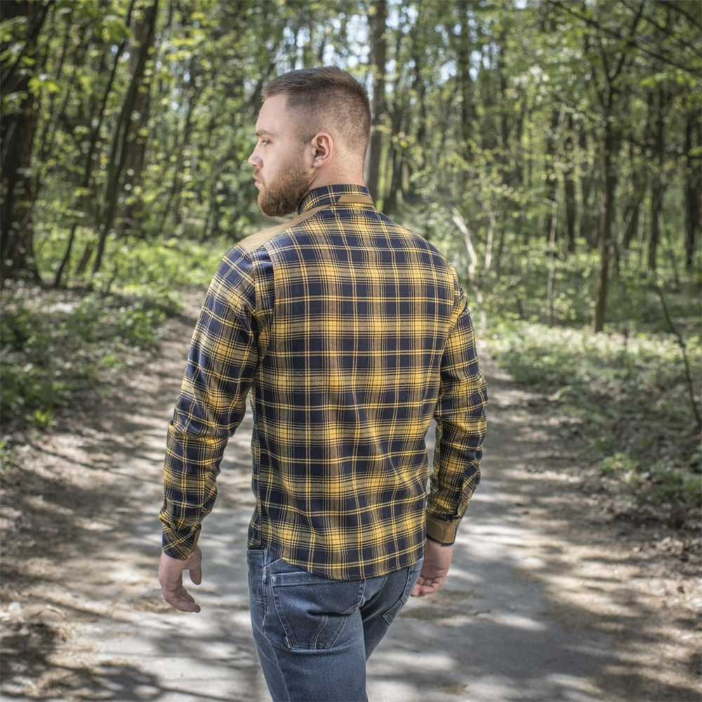 Сорочка M-Tac Redneck Cotton Синя Жовта (Navy Blue Yellow) (XS/R) 233296 фото