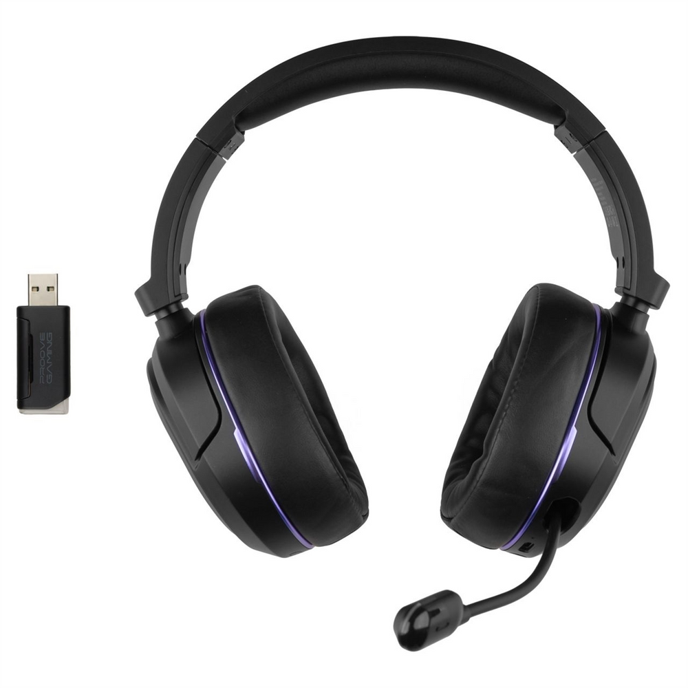 Бездротові повнорозмірні навушники Proove Gaming Rapture Чорні (Black) 132716 фото