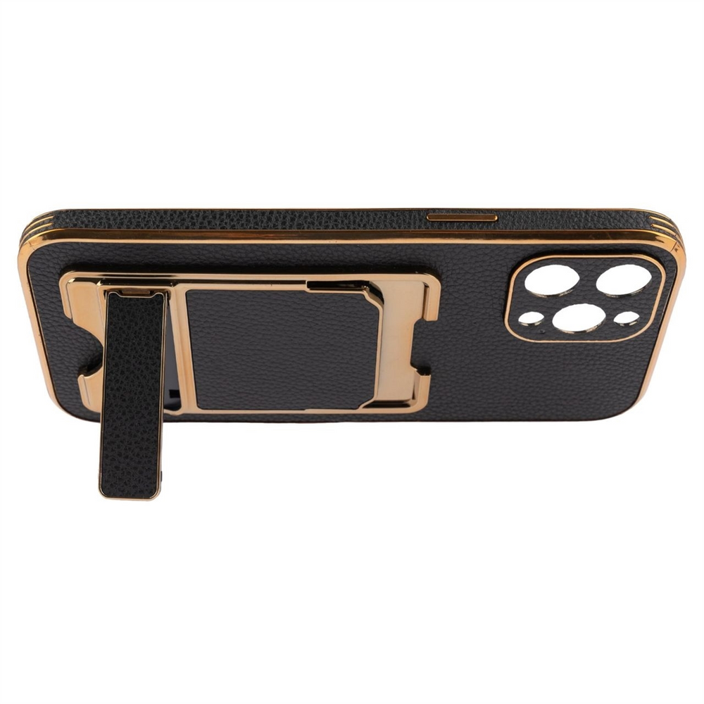 Чохол накладка для iPhone 12 Pro Max Gold Seria Чорна (Black) 96251 фото