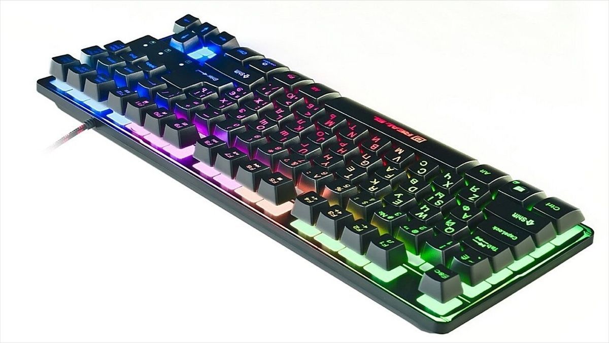 Клавіатура REAL-EL Gaming 8710 TKL Backlit Ukr Чорна (Black) 165596 фото