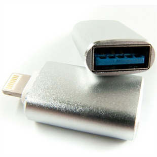 OTG кабель Dengos USB-Lightning Silver (ADP-016) Срібний (Silver) 195064 фото