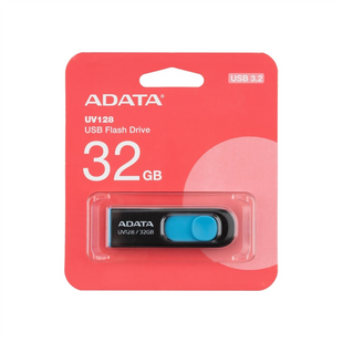 USB Флеш ADATA UV128 (USB 3.2) 32Gb Чорна (Black) 133436 фото