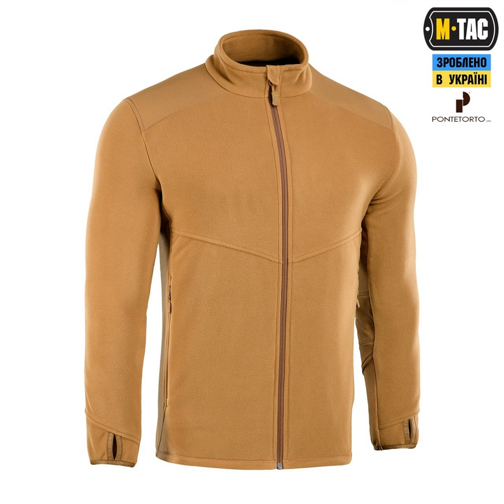 Кофта M-Tac Legatus Microfleece Коричнева (Coyote Brown) (M) 225923 фото