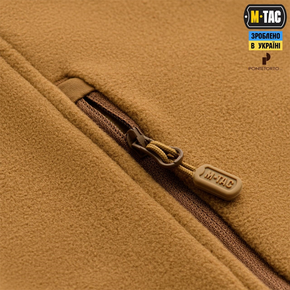 Кофта M-Tac Legatus Microfleece Коричнева (Coyote Brown) (M) 225923 фото