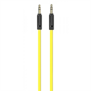 Кабель AUX Hoco UPA16 2м Чорний Жовтий (Black Yellow) 94353 фото