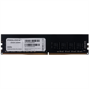 Модуль пам'яті DDR4 16GB/3200 Prologix (PRO16GB3200D4) Чорний (Black) 208975 фото