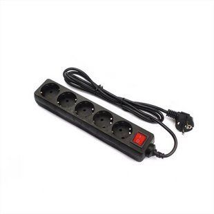 Мережевий фільтр FrimeCom (FC-B2005W 1.8 B) 5 роз. 1.8 м Чорний (Black) 210976 фото