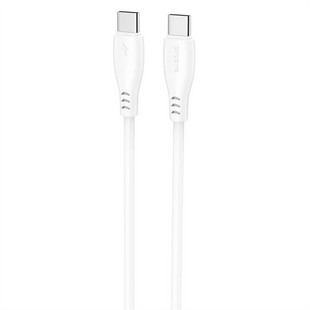 USB кабель Proove Simple Silicone Type-C to Type-C 60W 1м Білий (White) 146889 фото