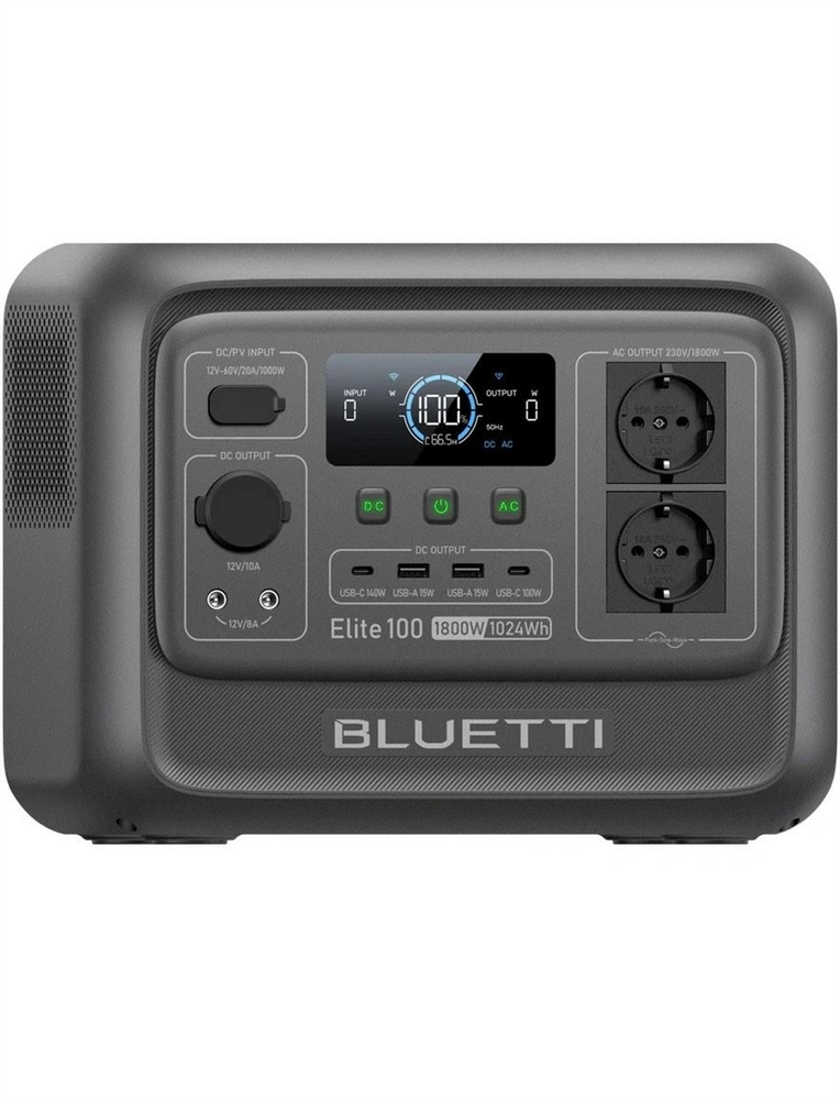 Портативна зарядна станція Bluetti Elite 100 V2 Сіра (Grey) 179580 фото
