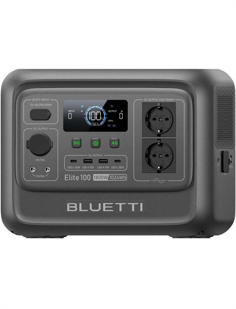 Портативна зарядна станція Bluetti Elite 100 V2 Сіра (Grey) 179580 фото