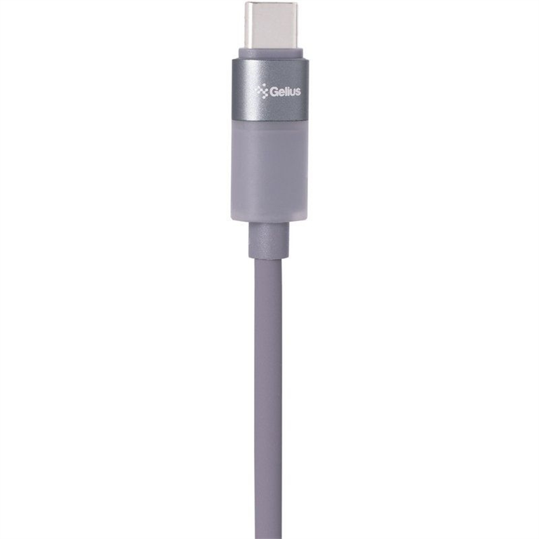 USB кабель Gelius MoonLine GP-UCN014 Type-C to Type-C (1,2м) (100W) Сірий (Grey) 171244 фото