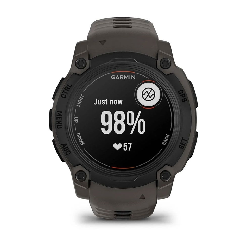 Смарт-годинник Garmin Instinct 3 50mm Tactical Solar Black with Charcoal Silicone Band Чорний (Black) 184530 фото