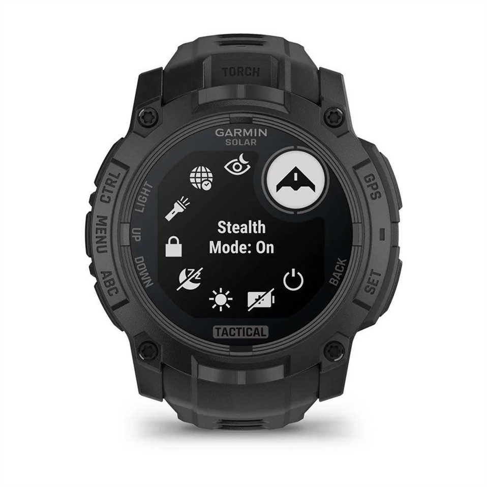 Смарт-годинник Garmin Instinct 3 50mm Tactical Solar Black with Charcoal Silicone Band Чорний (Black) 184530 фото