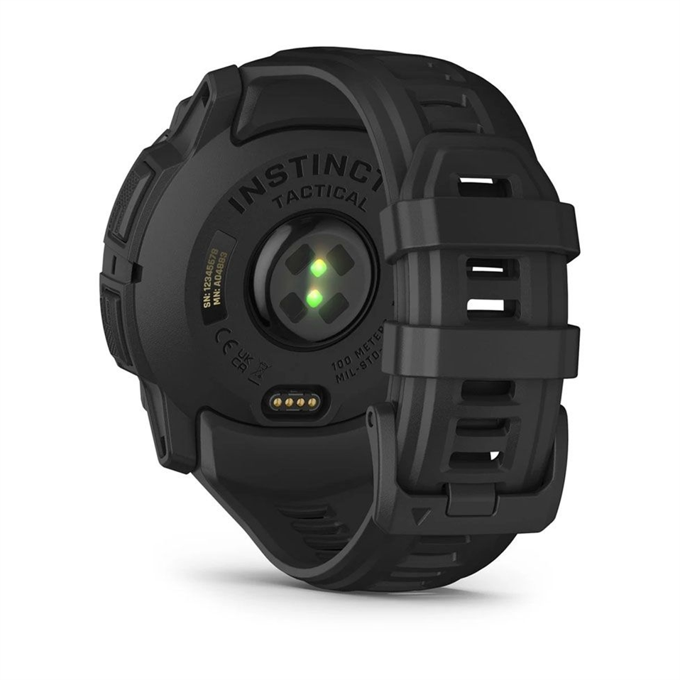 Смарт-годинник Garmin Instinct 3 50mm Tactical Solar Black with Charcoal Silicone Band Чорний (Black) 184530 фото