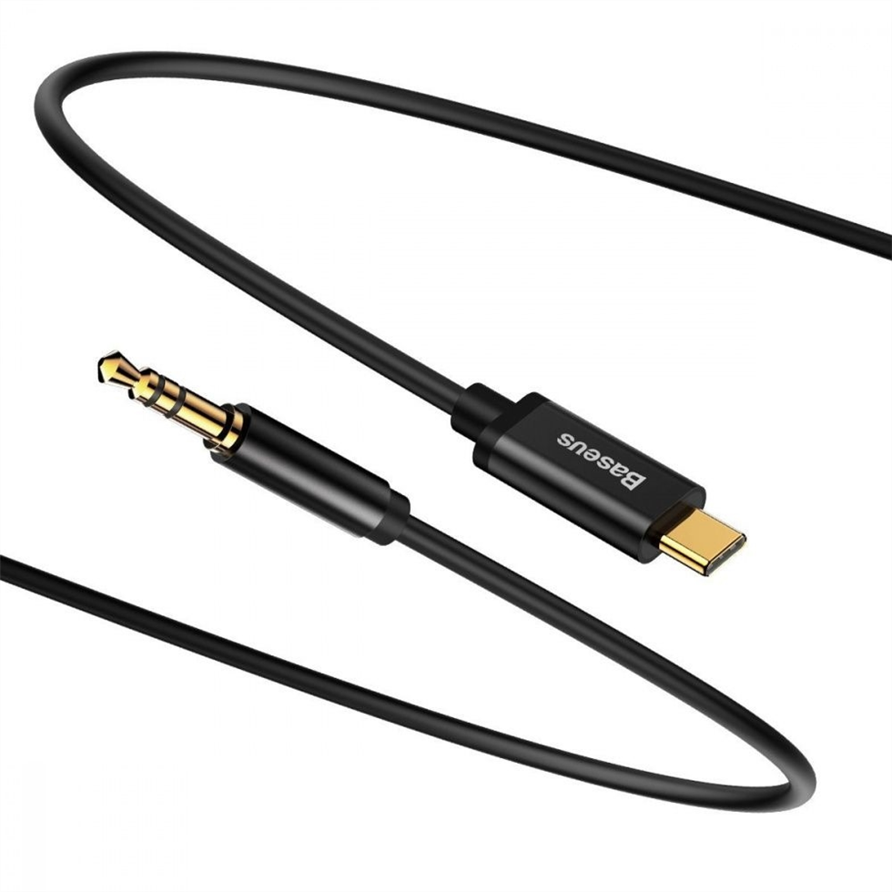 Кабель AUX Baseus Yiven Type-C M01 1.2м Чорний (Black) 77386 фото