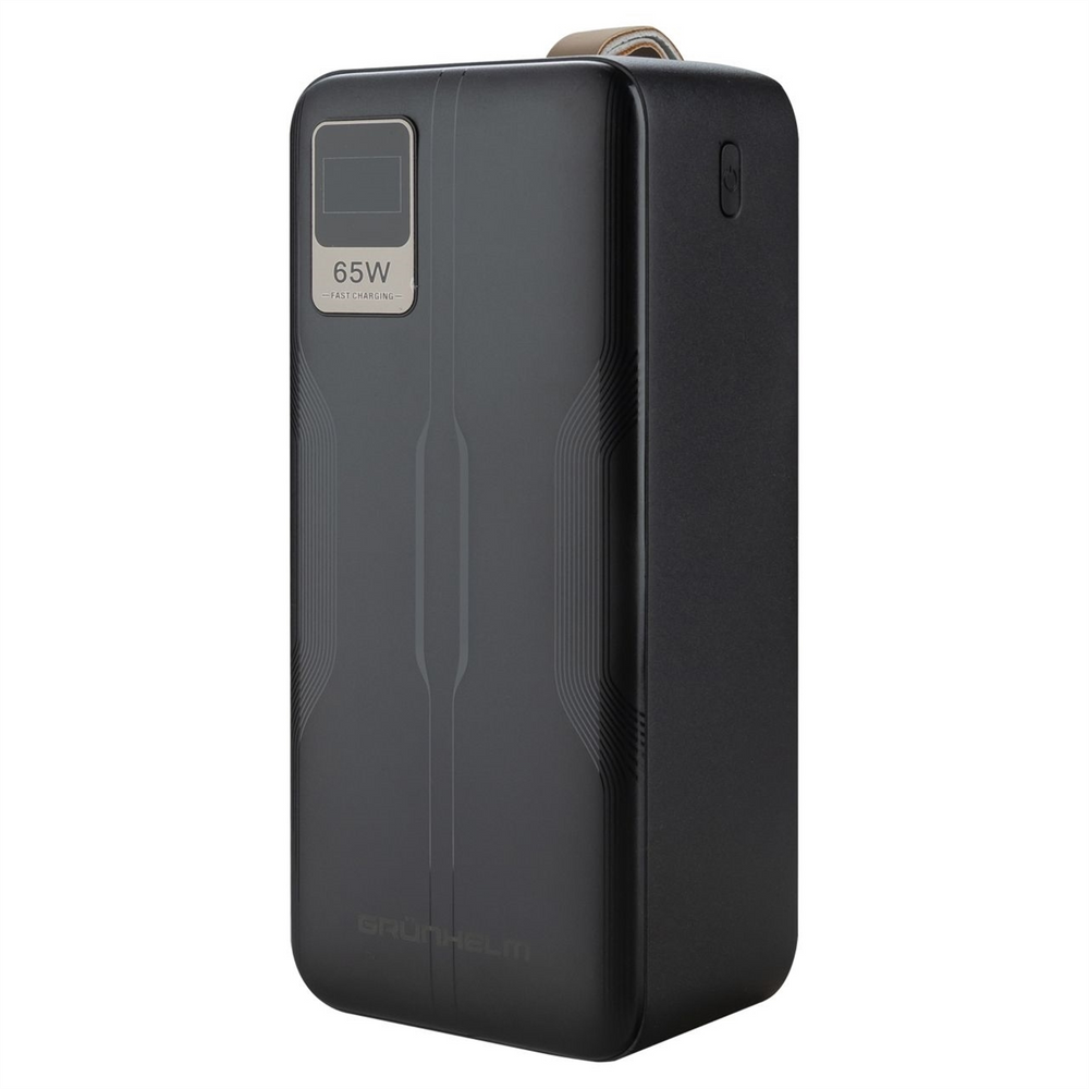 PowerBank 40000mAh Grunhelm GP-40BLT 65W Чорний (Black) 171121 фото