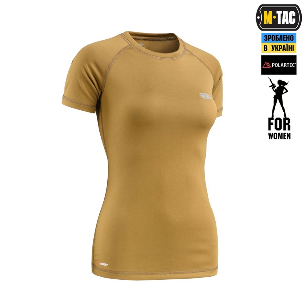 Футболка M-Tac Ultra Light Polartec Lady Коричнева (Coyote) (S) 235078 фото