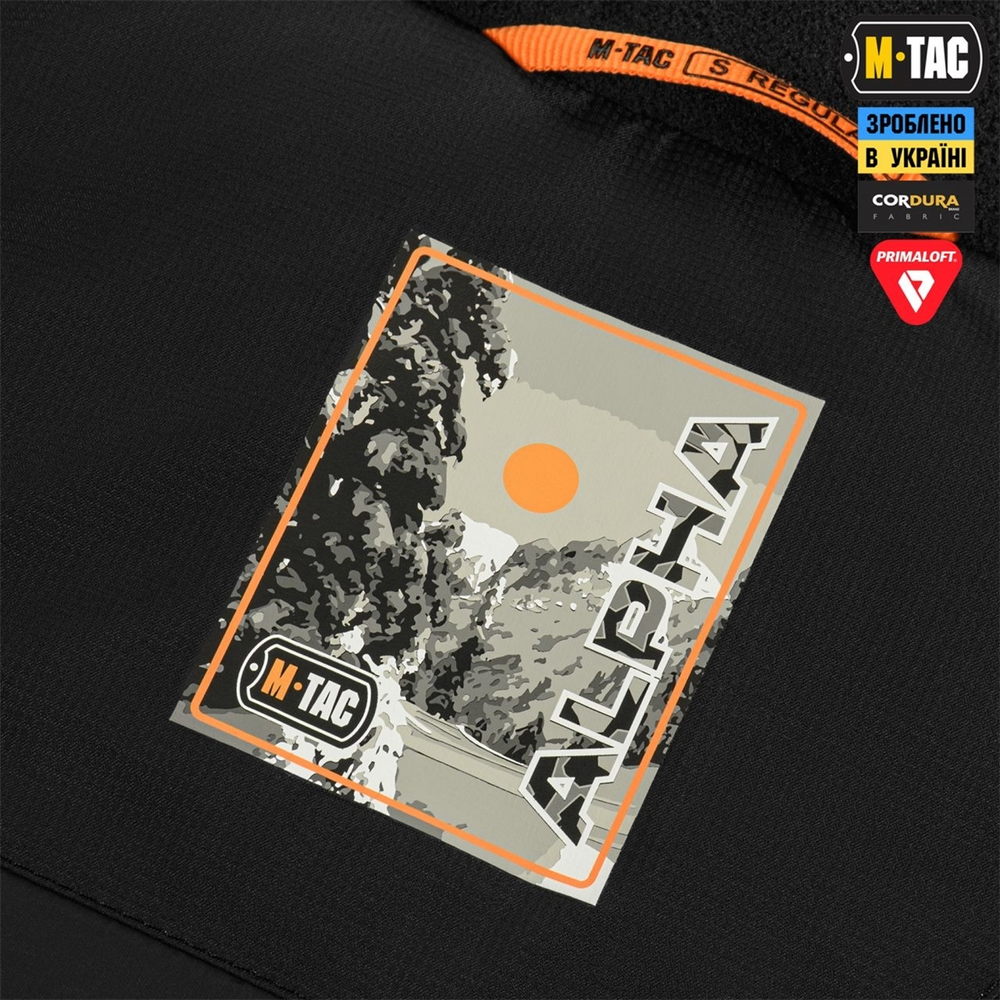 Куртка зимова M-Tac Alpha Basic Primaloft Чорна (Black) (M/L) 230178 фото
