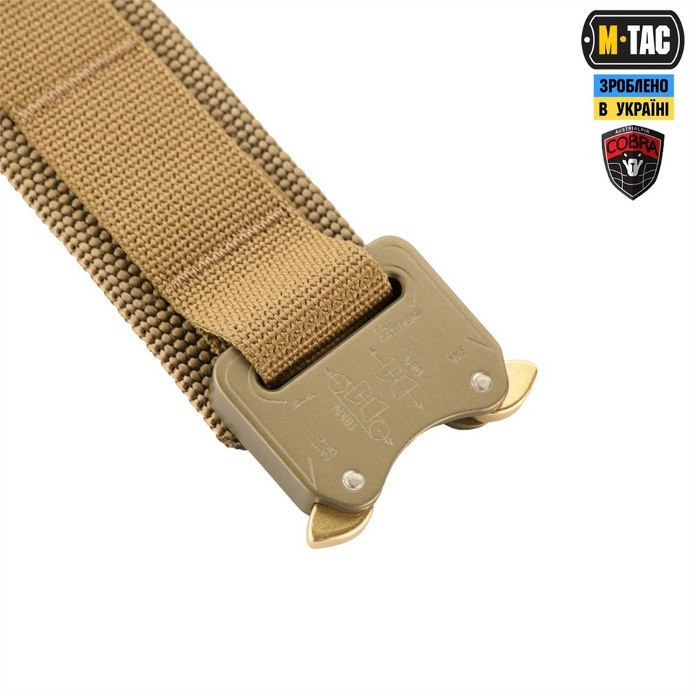 Ремінь M-Tac Cobra Buckle Tactical Belt Коричневий (Coyote) (M/L) 223829 фото
