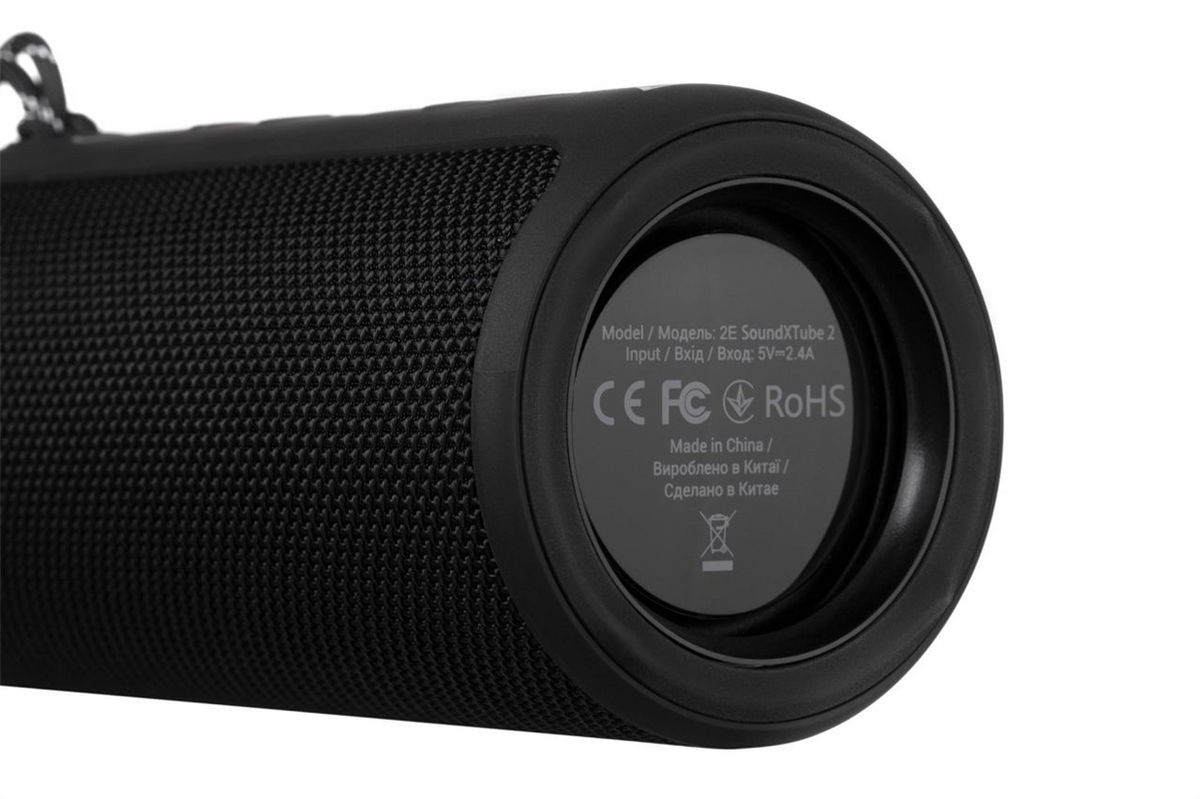 Колонка 2E SoundXTube Plus TWS MP3 Wireless Waterproof Чорна (Black) 145105 фото