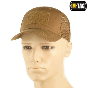 Бейсболка M-Tac з липучкою та сіткою Flex ріп-стоп L/XL (40570017-58) Коричнева (Coyote) 217479 фото
