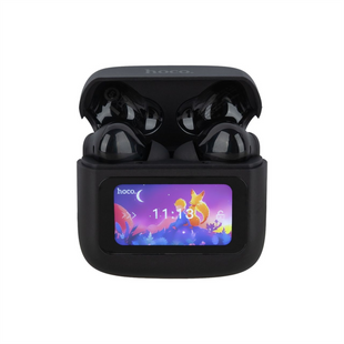 Бездротові навушники вкладиші Hoco EQ14 Touch screen TWS Чорні (Black) 138176 фото