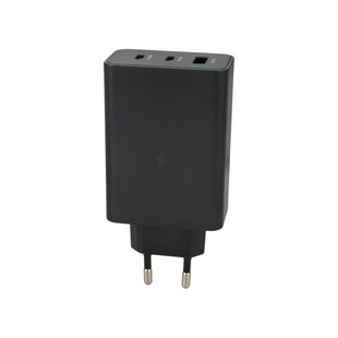 Зарядний пристрій Samsung 65W Power Adapter (1 USB + 2 USB-C) (EP-T6530NBE) Чорний (Black) 135543 фото