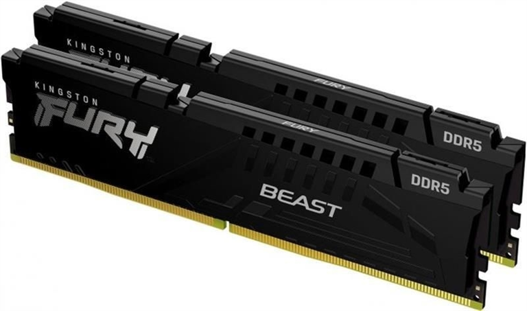 Модуль пам'яті DDR5 2x32GB/6000 Kingston Fury Beast (KF560C36BBEK2-64) Чорний (Black) 208419 фото