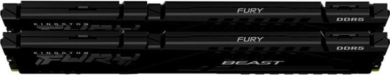 Модуль пам'яті DDR5 2x32GB/6000 Kingston Fury Beast (KF560C36BBEK2-64) Чорний (Black) 208419 фото