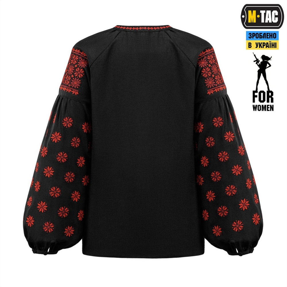 Вишиванка жіноча M-Tac 100% льон Чорна (Black) (S) 227632 фото