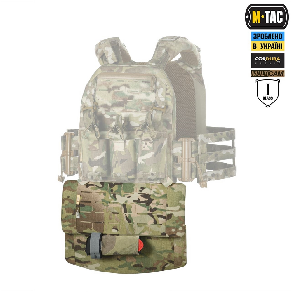 Захист живота M-Tac з балістичним пакетом 1 клас захисту Laser Cut Зелений (Multicam) 224857 фото