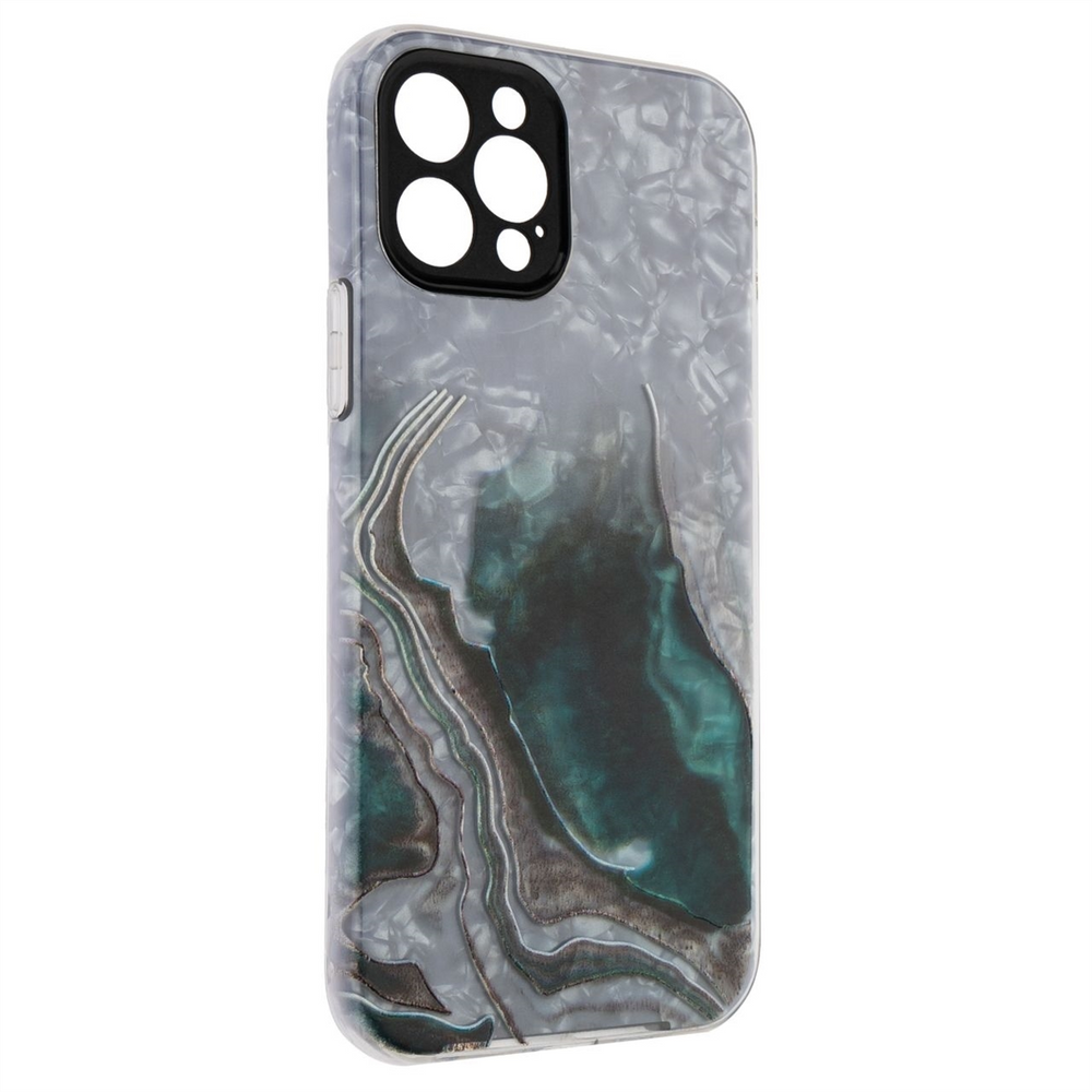 Чохол накладка для iPhone 12 Pro Mramor Case Чорна (Black) 96288 фото