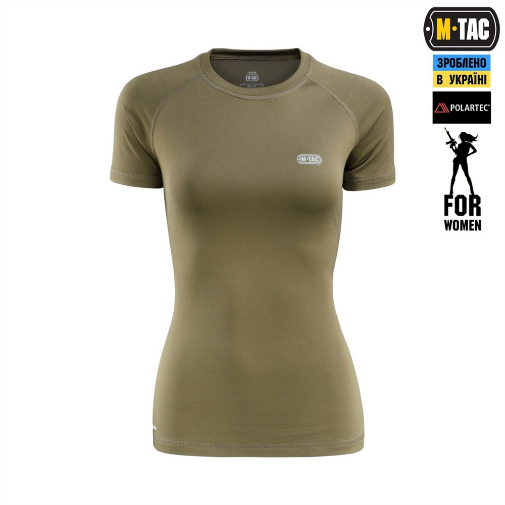 Футболка M-Tac Ultra Light Polartec Lady Зелена (Dark Olive) (L) 235082 фото