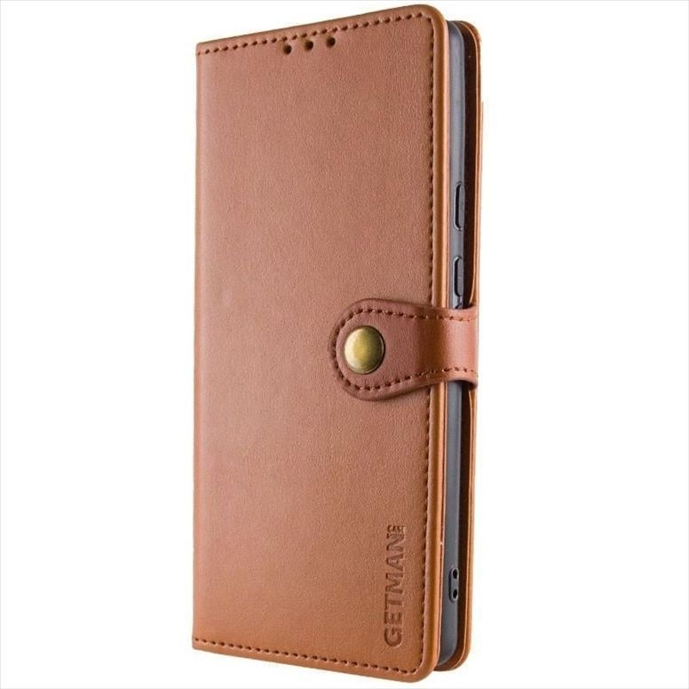 Чохол кейс для Xiaomi Redmi 15 (Global) GETMAN Gallant (PU) Коричневий (Brown) 205745 фото
